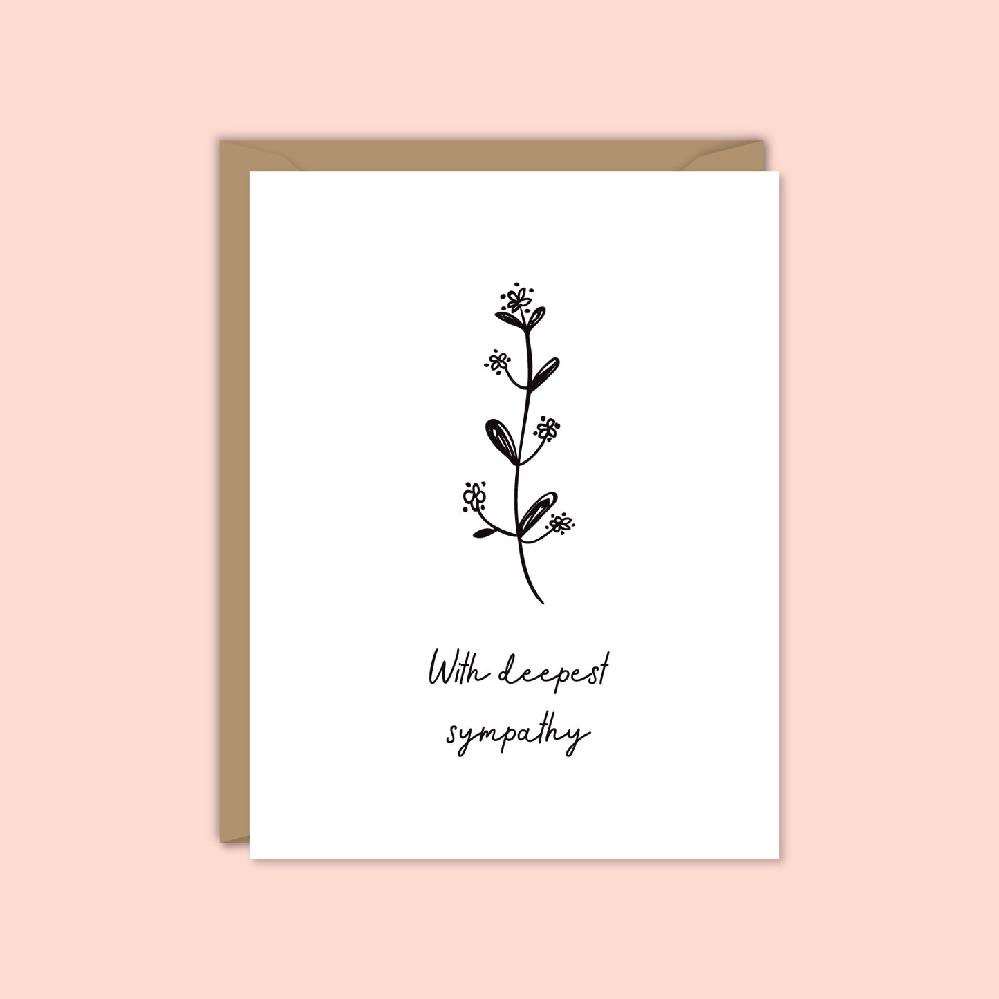 WITH DEEPEST SYMPATHY - B&W branch