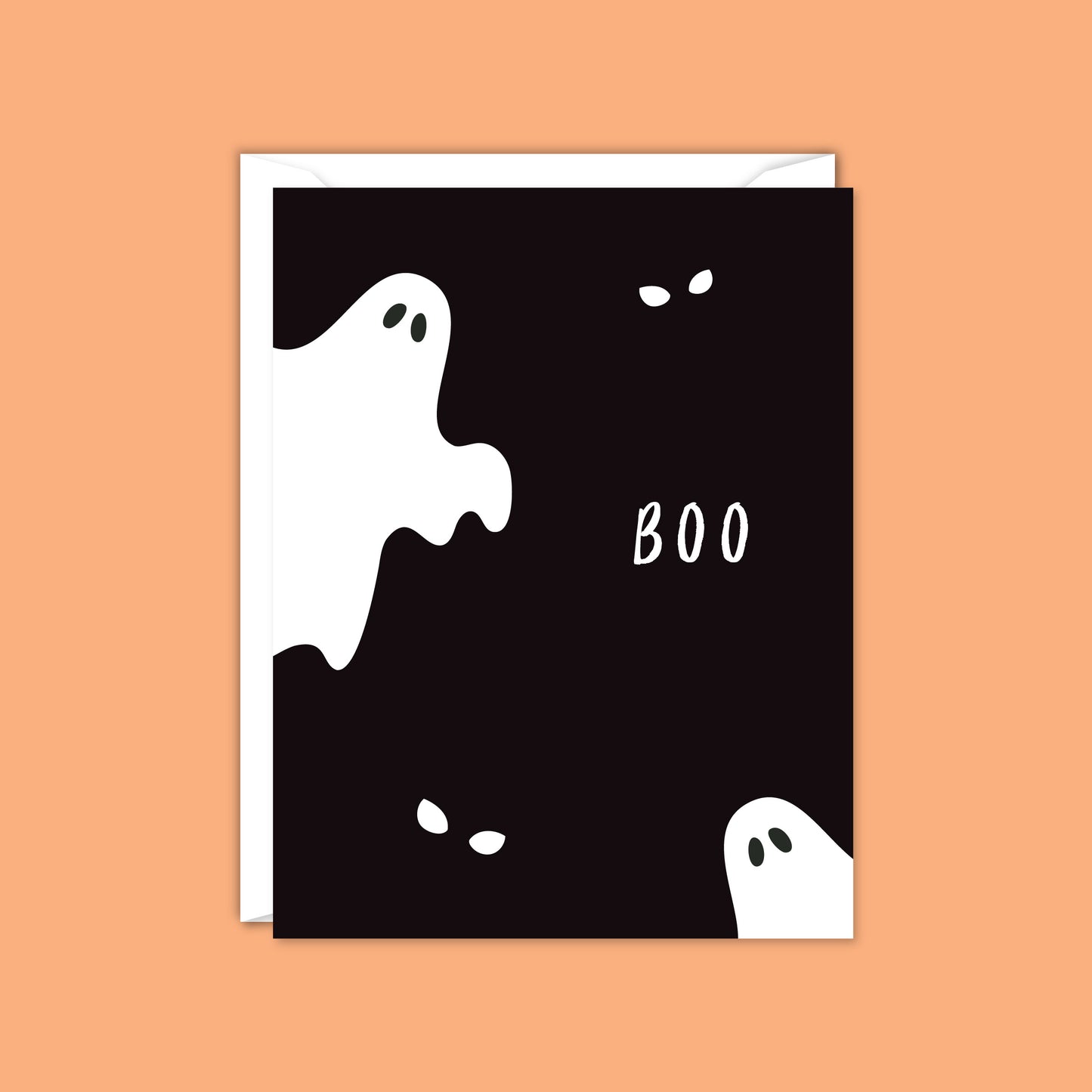 Boo Ghost Halloween Card - Boxed Set of 8