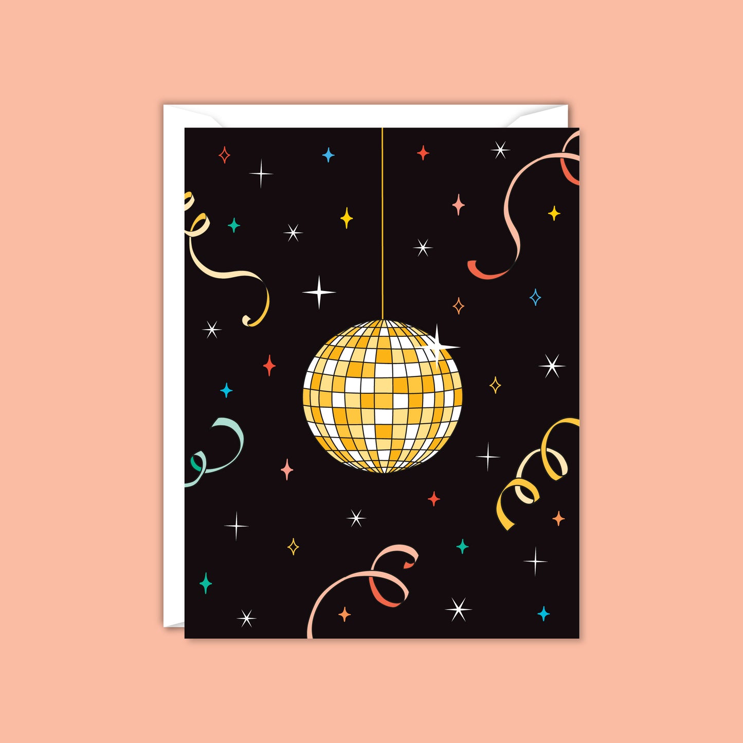 Disco Party New Year Card-Boxed Set of 8