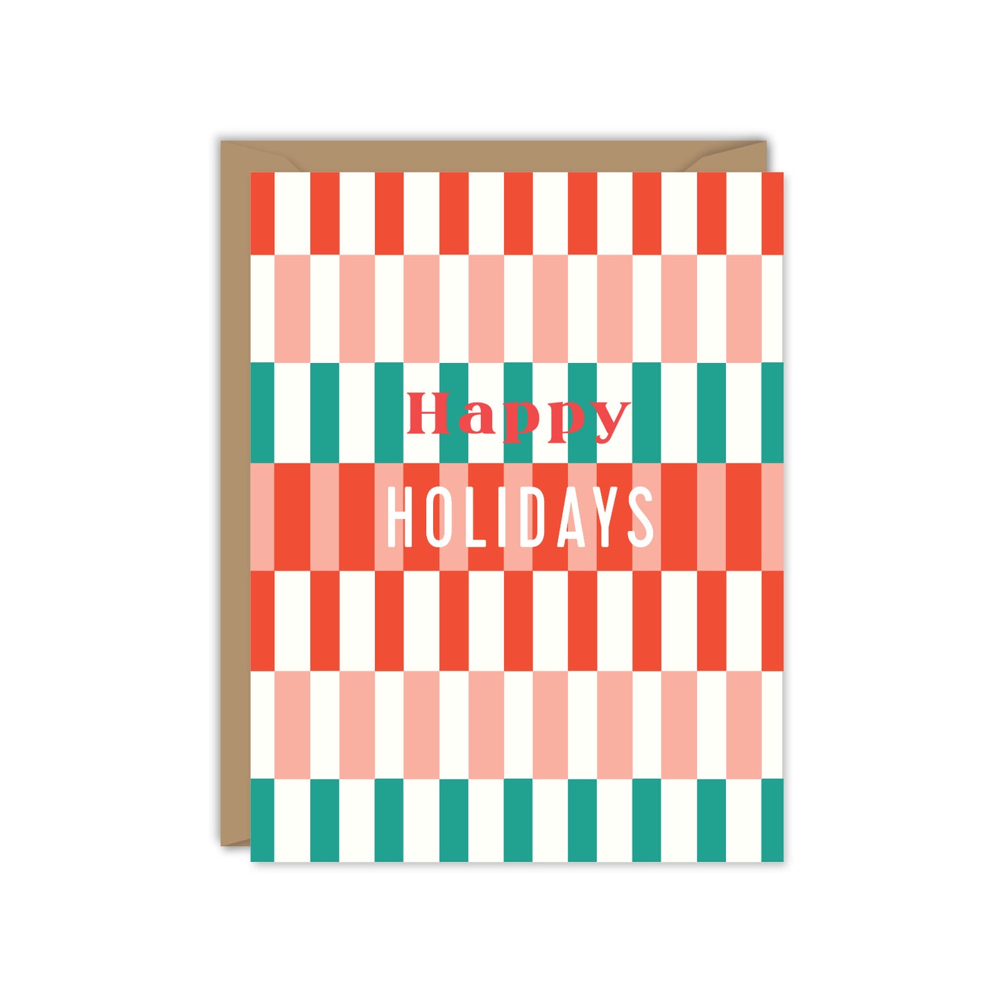 HAPPY HOLIDAYS CHECKERS CARD