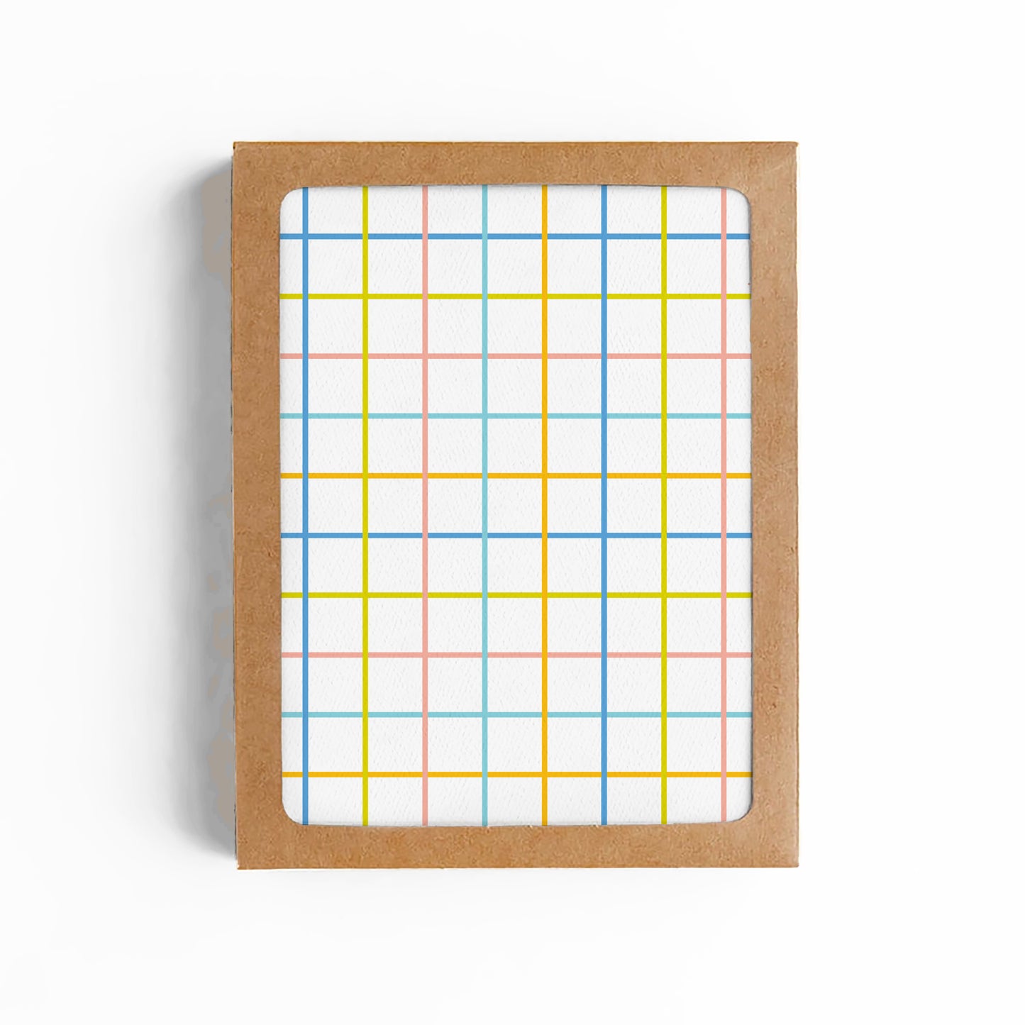Colorful Grid Blank Card-BOXED SET OF 6