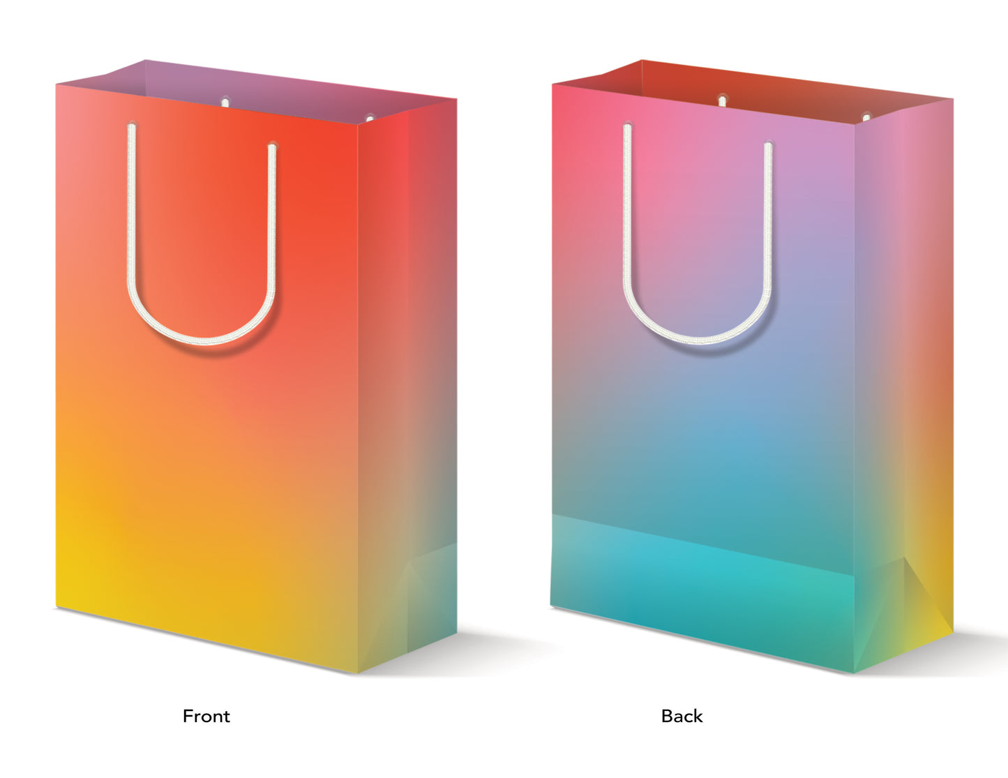 RAINBOW OMBRE GIFT BAG