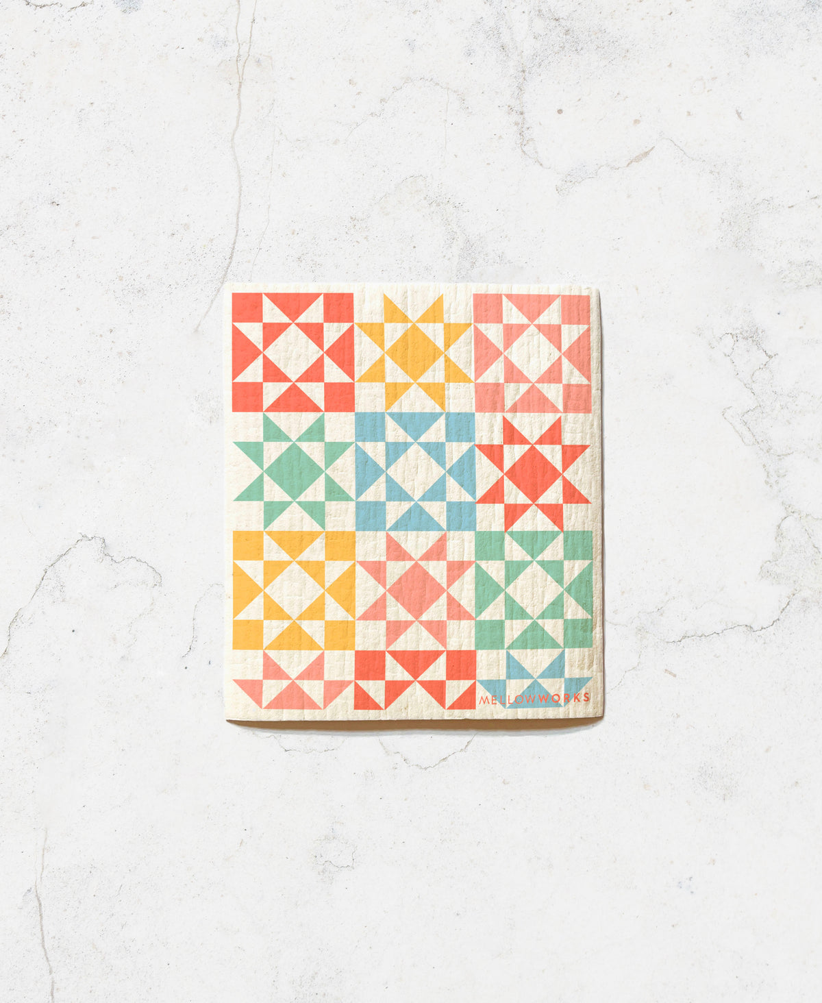 Star Quilt Tea Towel and Sponge Cloth Gift Set