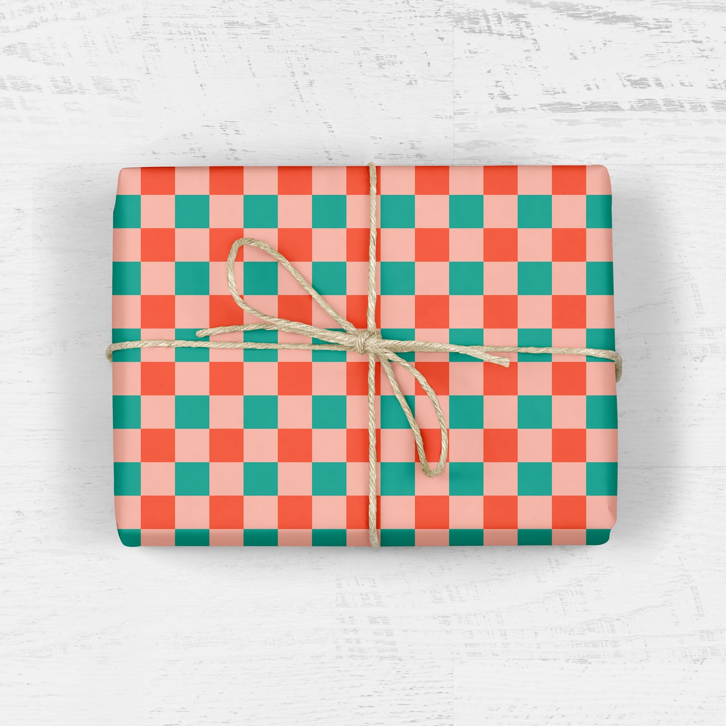 CHRISTMAS CHECKERBOARD - Holiday Gift Wrap