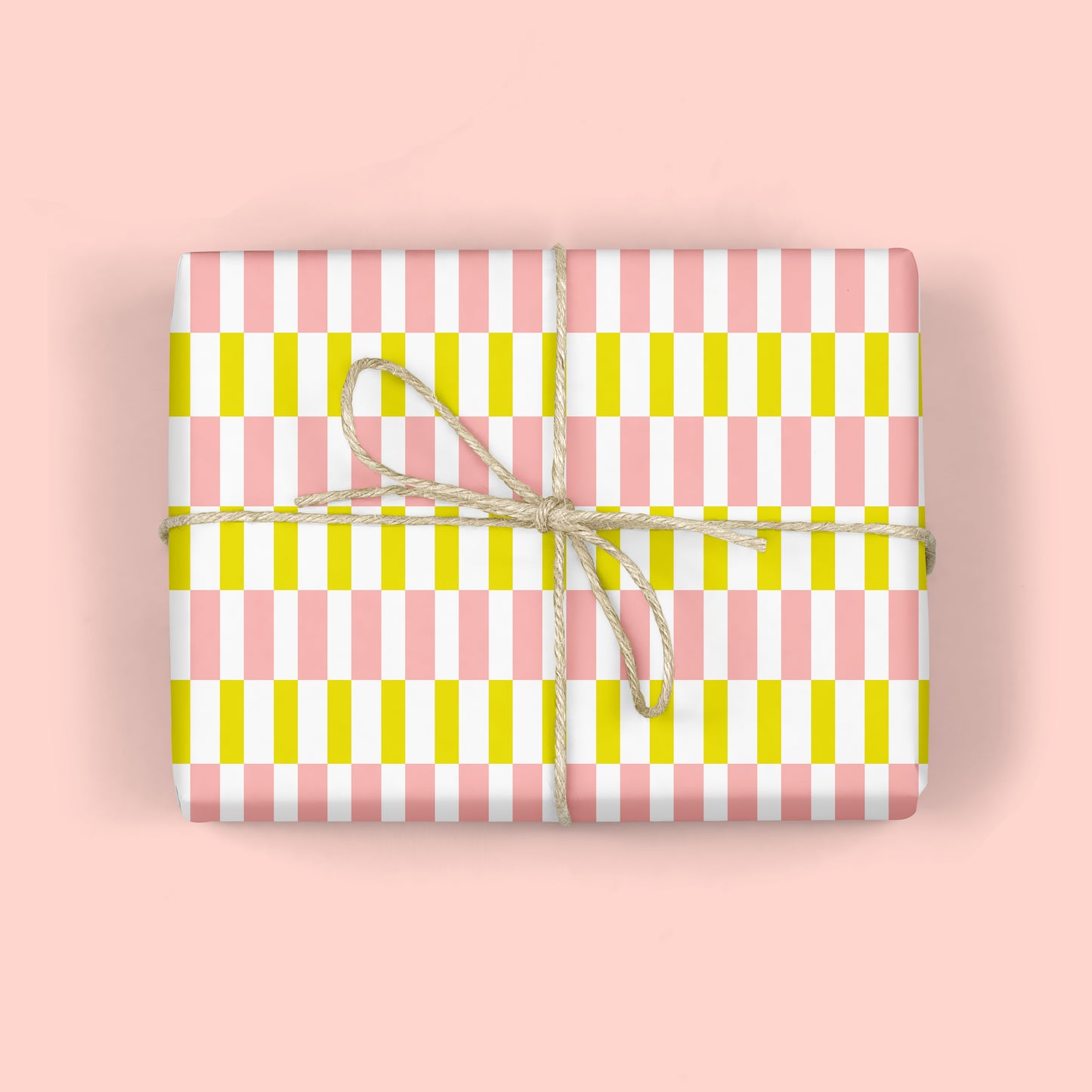 CHARTREUSE BROKEN STRIPE Gift Wrap