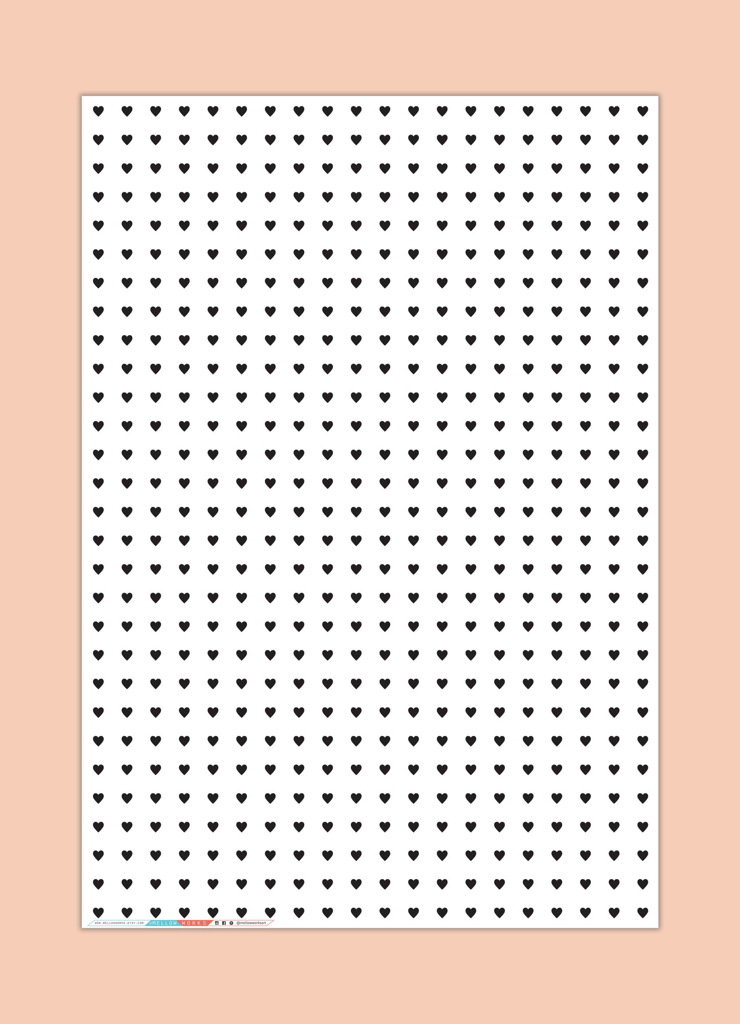 SWEET HEARTS Gift Wrap Sheets