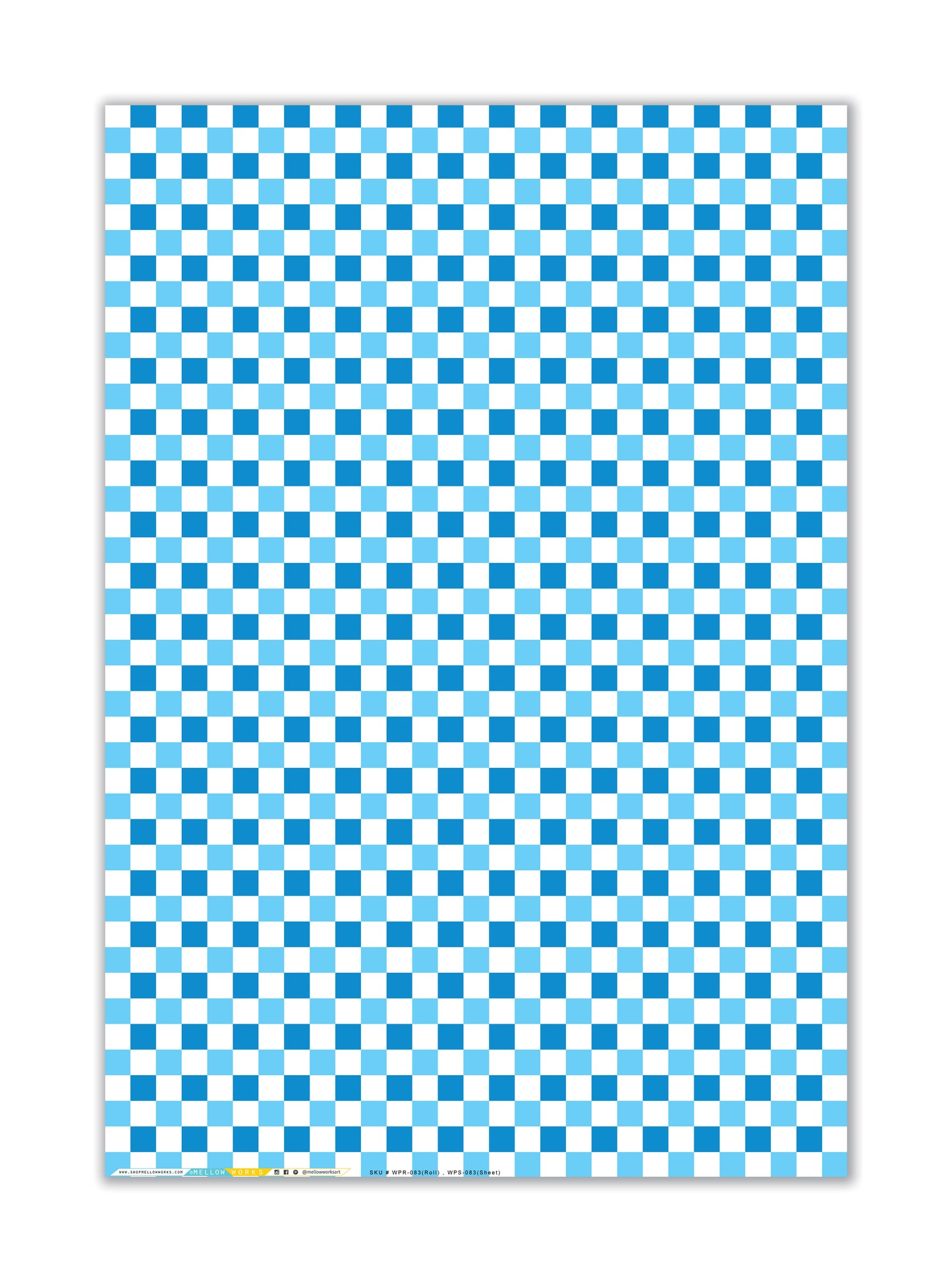 HANUKKAH CHECKERBOARD Gift Wrap Sheets