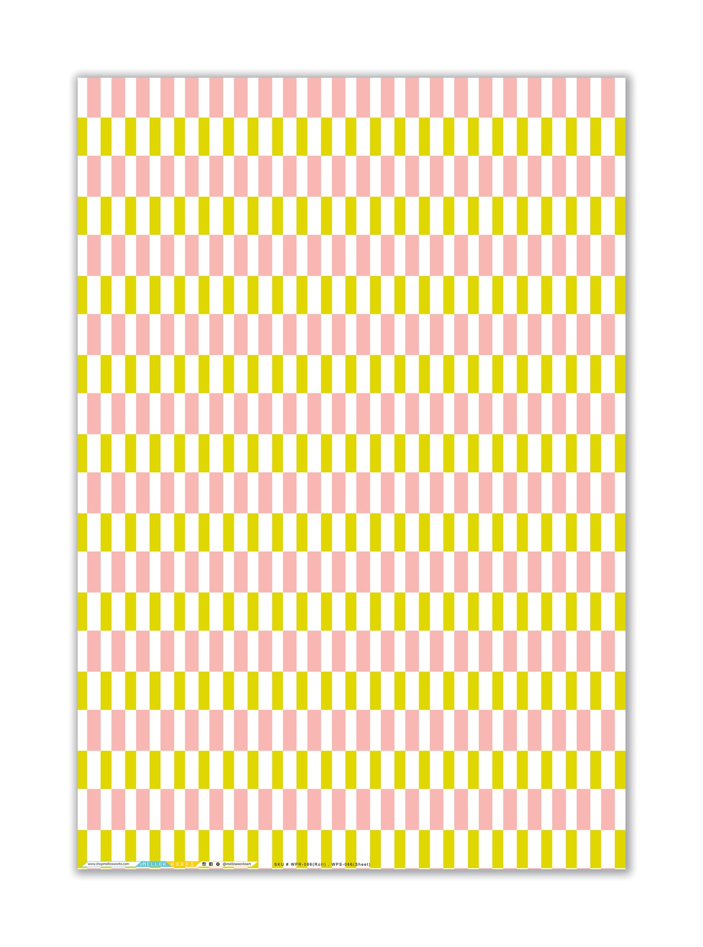 CHARTREUSE BROKEN STRIPE Gift Wrap