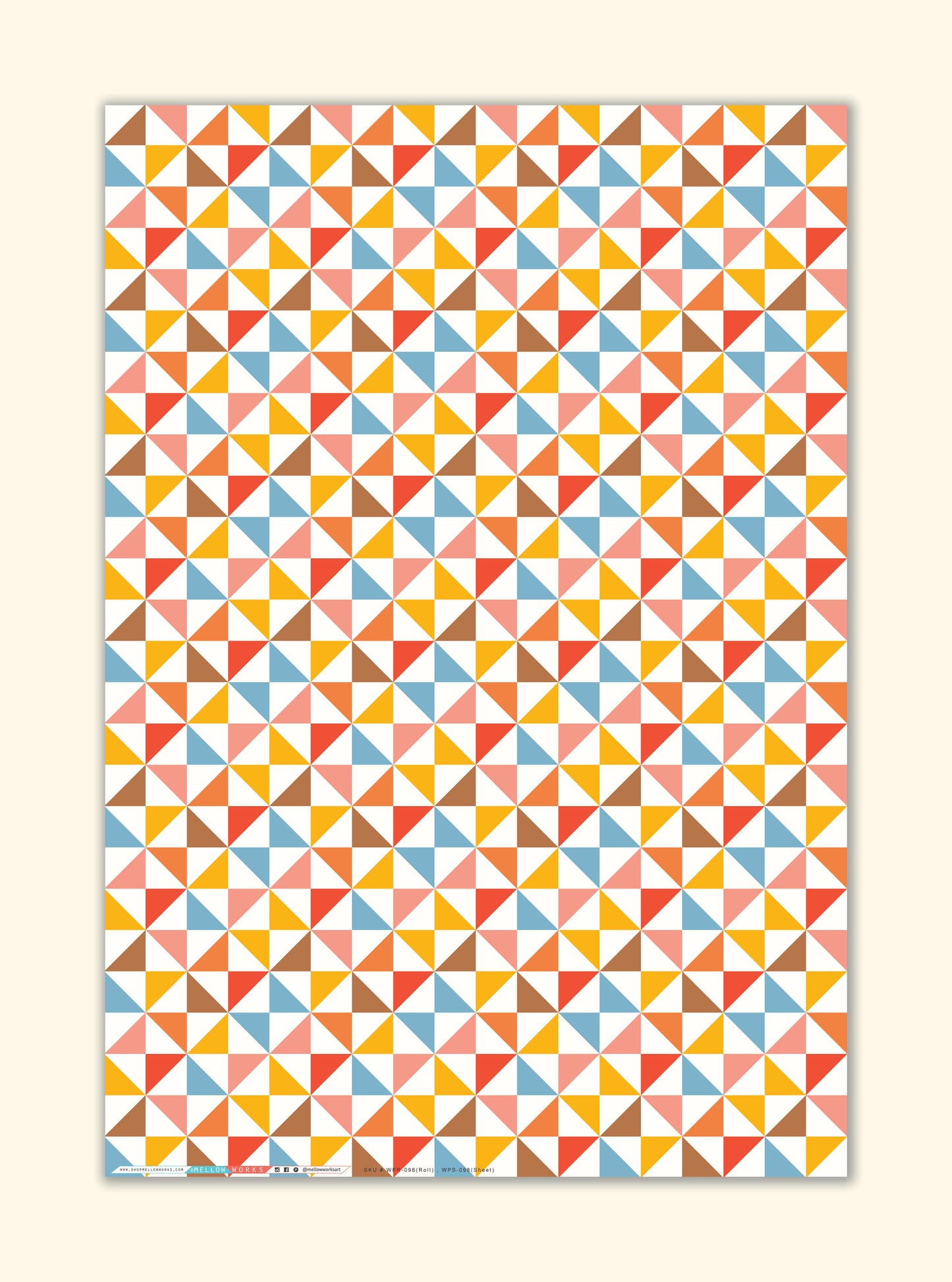 RETRO QUILT Gift Wrap Sheets