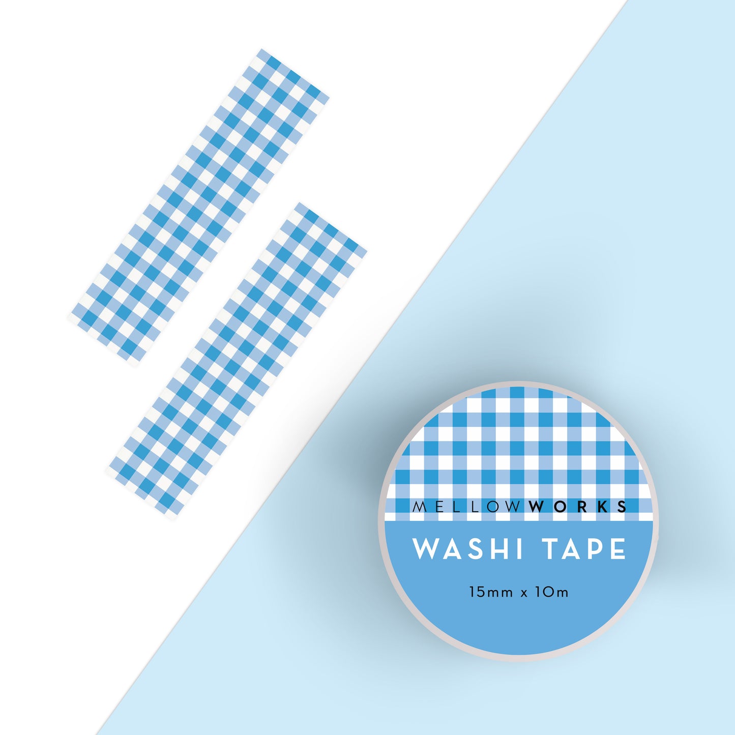Blue Gingham Washi tape