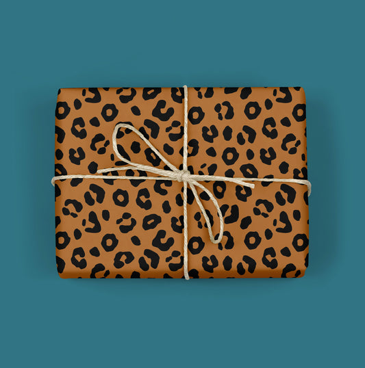 ANIMAL PRINT GIFT WRAP - ROLL OF 2 SHEETS