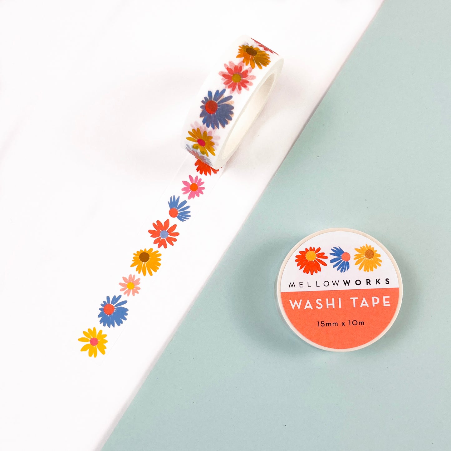 SUMMER FLOWERS WASHI TAPE