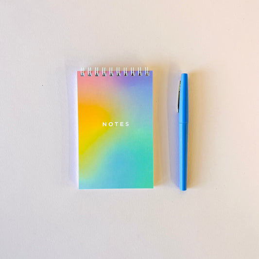 REPORTER NOTEBOOK - RAINBOW OMBRE Blank Pages