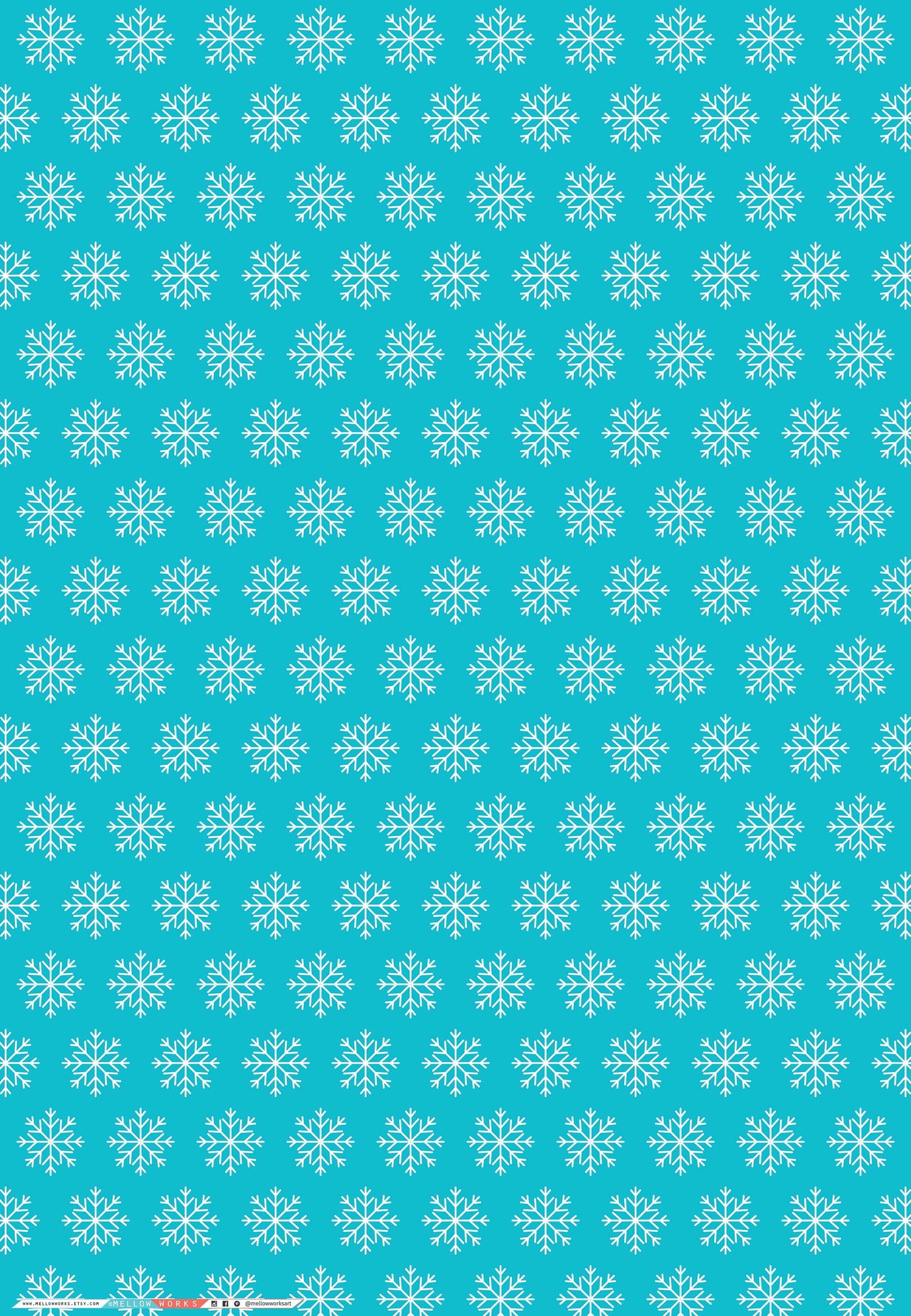 SNOWFLAKES Gift Wrap Sheets