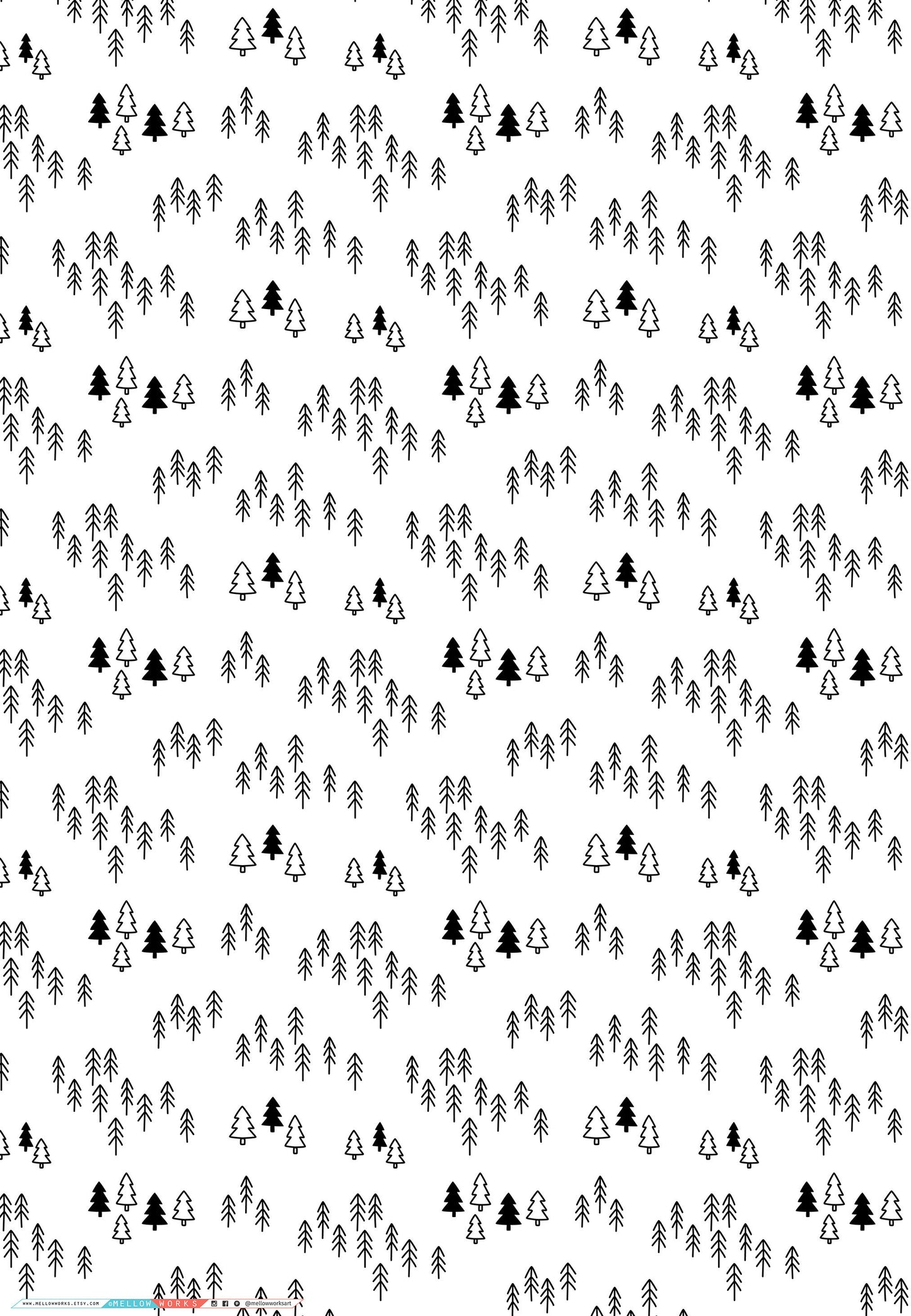 WOODLAND FOREST Gift Wrap Sheets