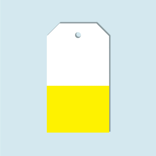 MODERN COLOR BLOCK YELLOW Gift Tags, Set of 10