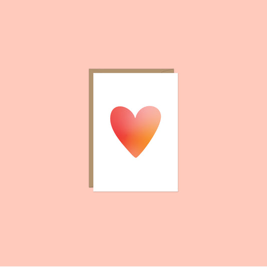 OMBRE HEART MINI ENCLOSURE CARD