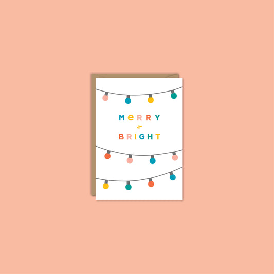 MERRY LIGHTS MINI ENCLOSURE CARD