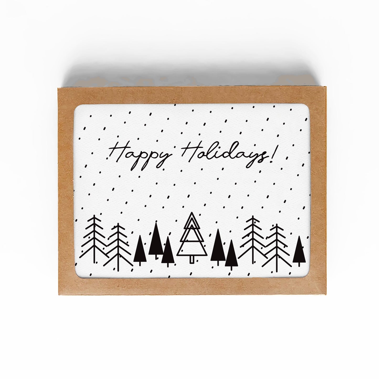 HAPPY HOLIDAYS CARD-WINTER WONDERLAND-BOXED SET OF 6