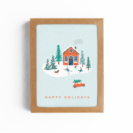 HOLIDAY HOME-HAPPY HOLIDAYS CARD -BOXED SET OF 6