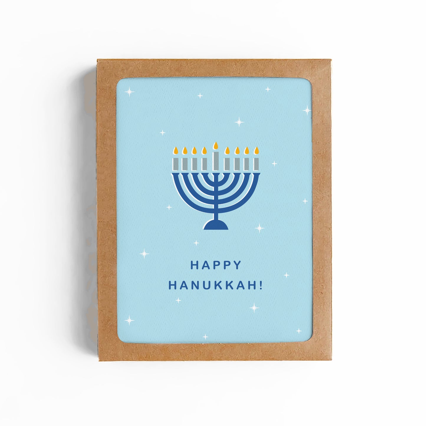 HAPPY HANUKKAH-MENORAH CARD-BOXED SET OF 6