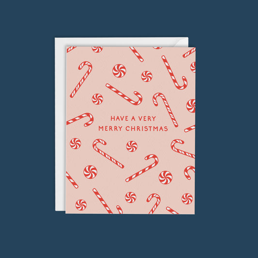 CANDY CANE LANE-Merry Christmas Card