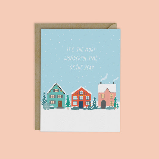HOLIDAY HOMES- Most Wonderful time of the year card