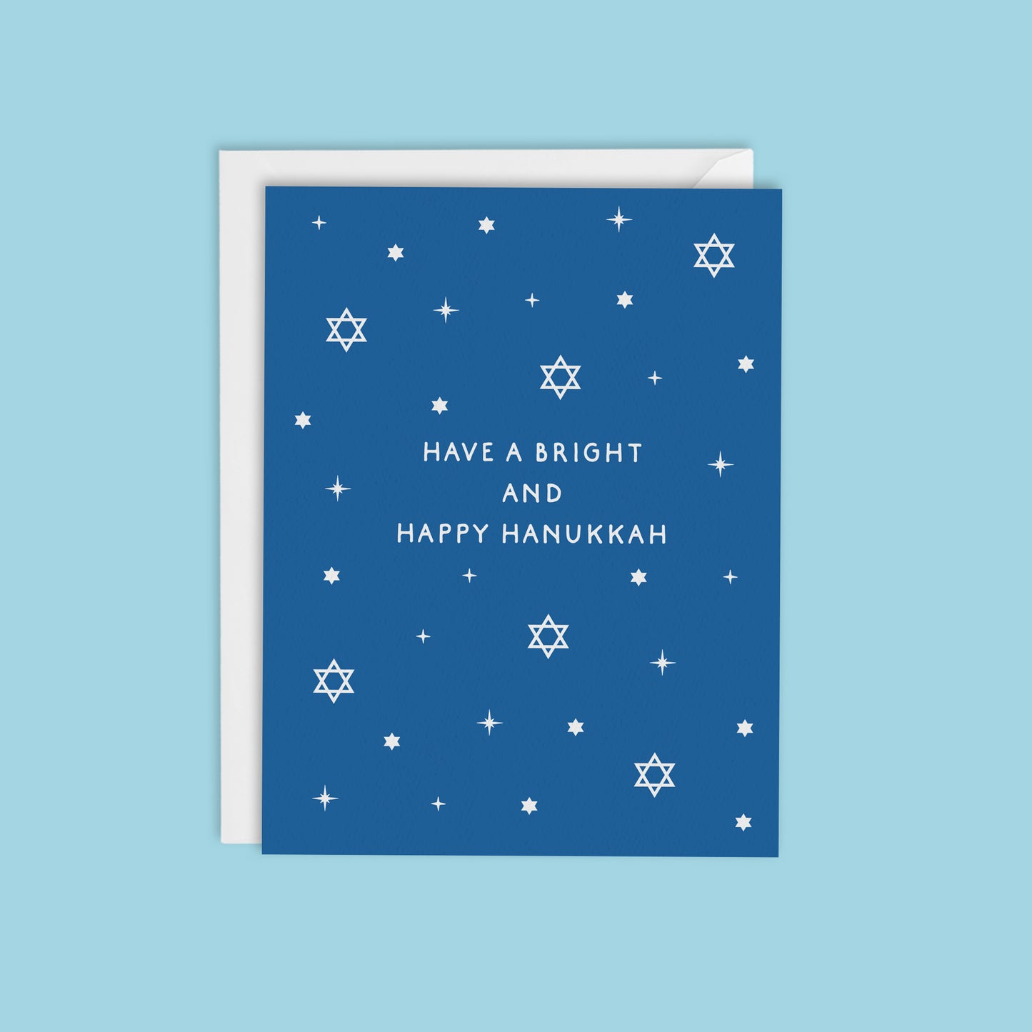 BRIGHT AND HAPPY HANUKKAH CARD