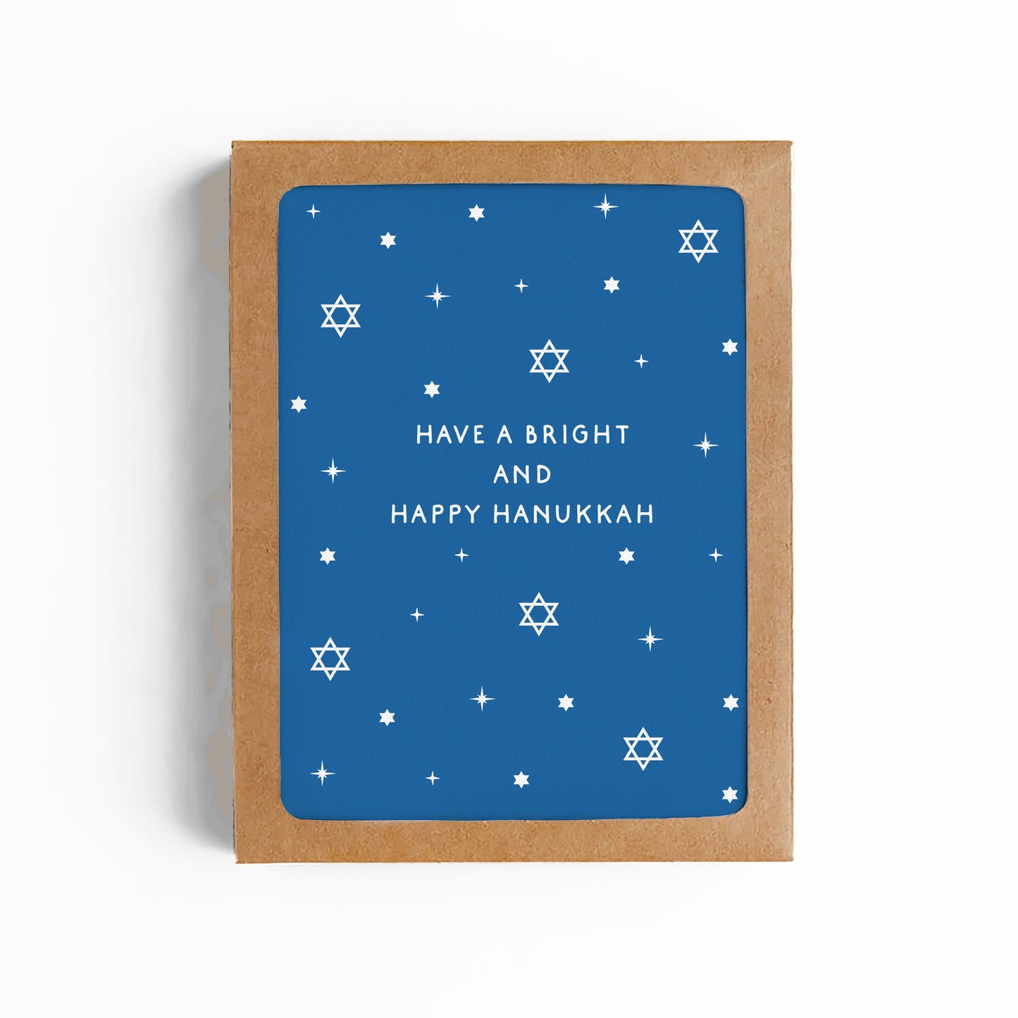 BRIGHT AND HAPPY Hanukkah card-BOXED SET OF 6