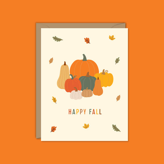 Happy Fall Pumpkins Card