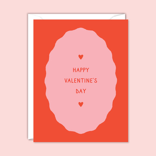 Happy Valentine's Wavy Frame Card