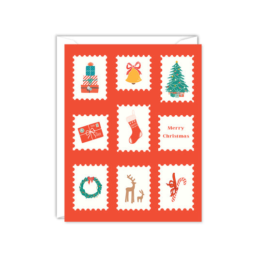 CHRISTMAS STAMPS CARD