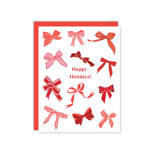 VINTAGE BOWS HOLIDAY CARD