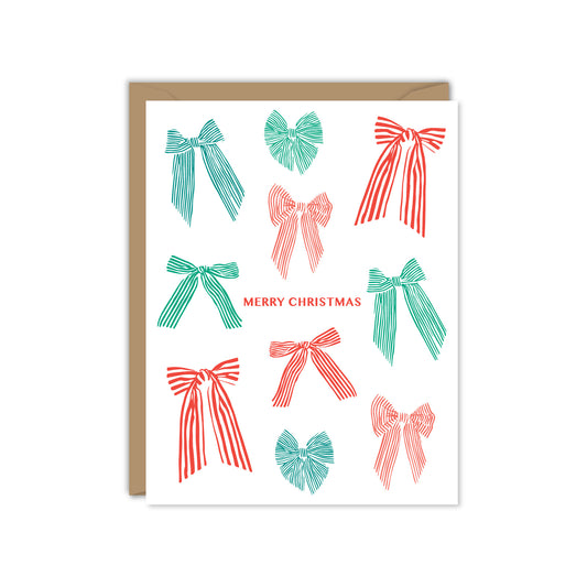 CHRISTMAS BOWS CARD