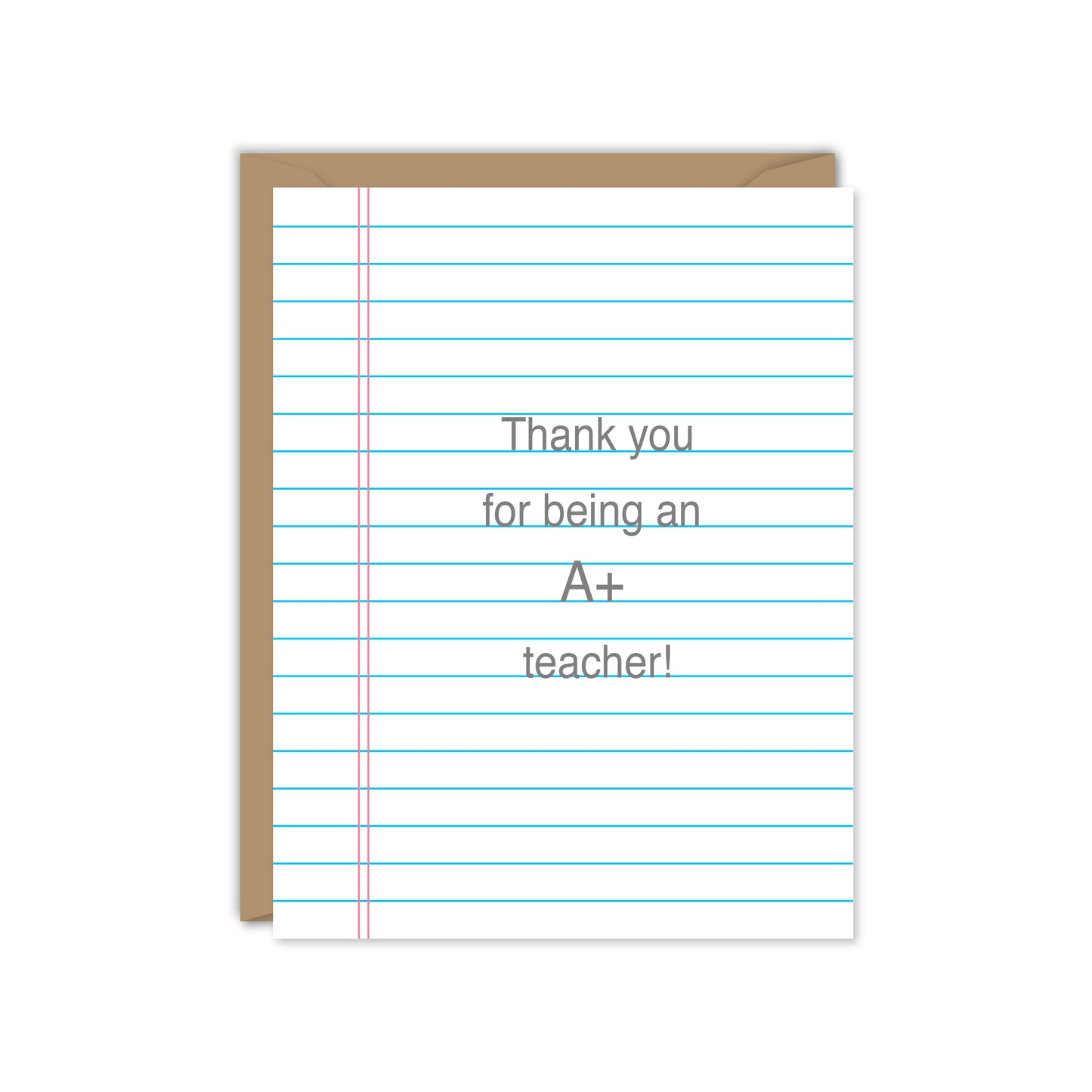 A+ TEACHER CARD
