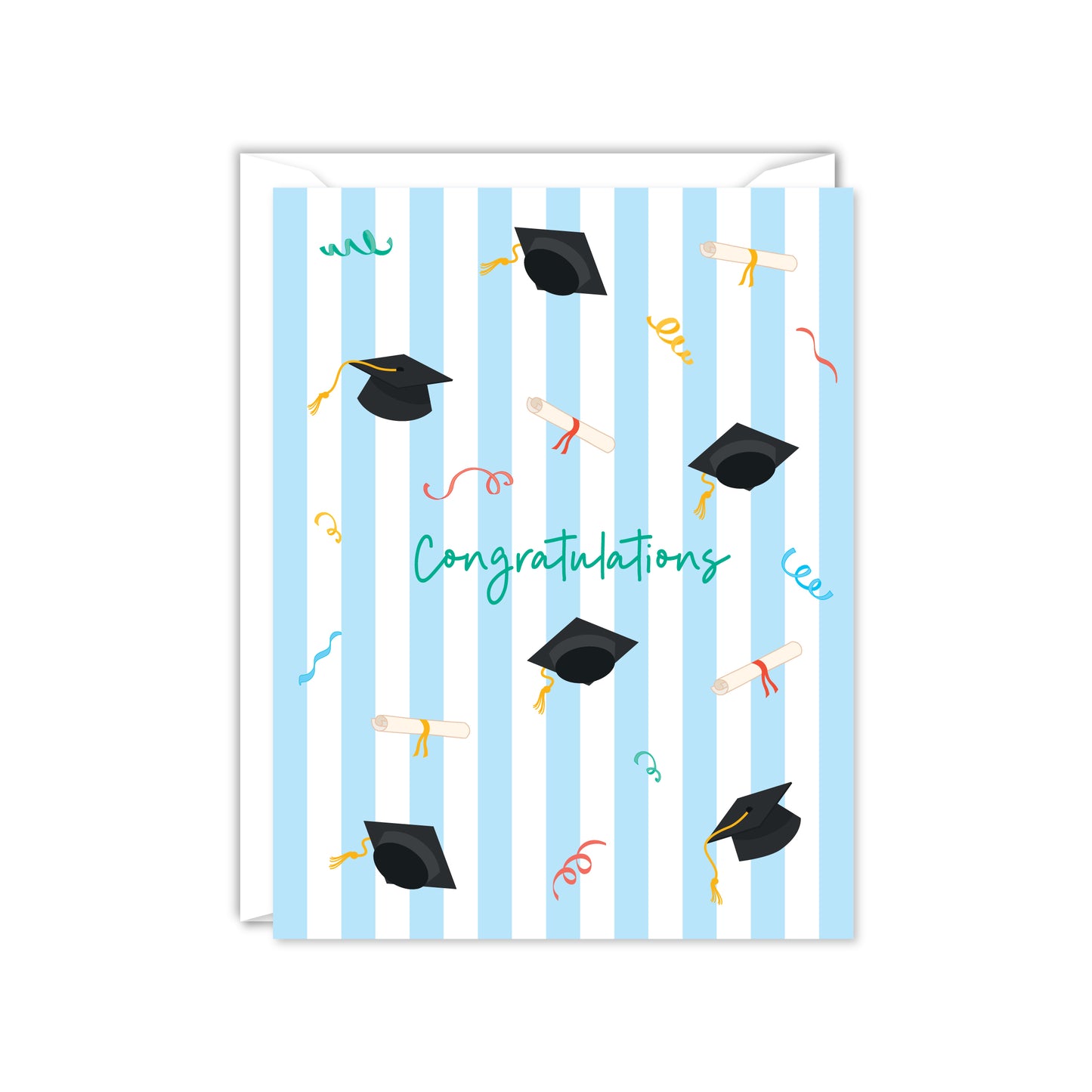 CONGRATS GRADUATION CAP TOSS CARD