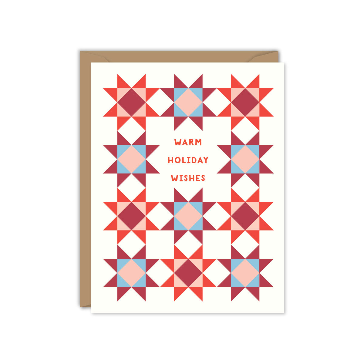 Warm Wishes Christmas Quilt Card
