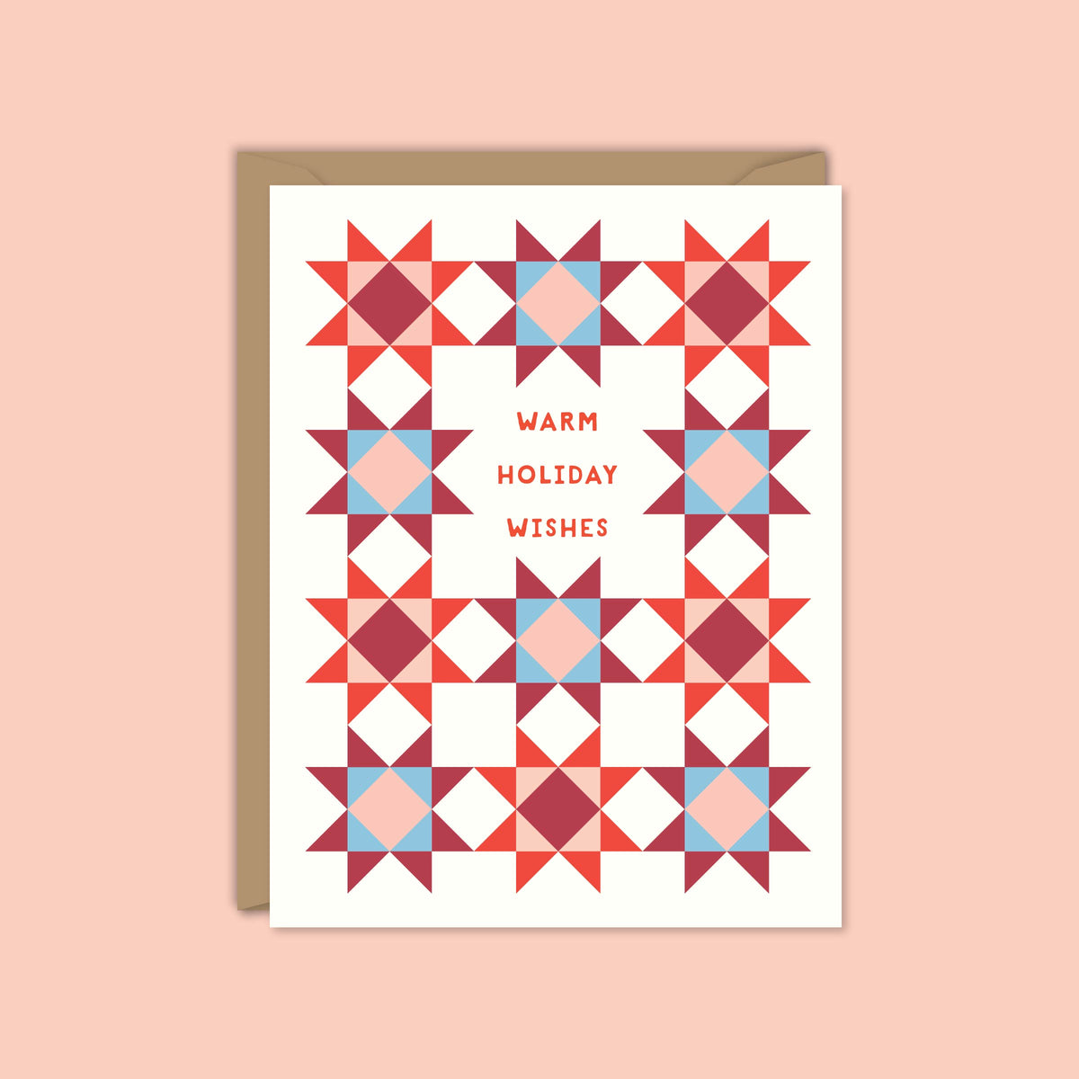 Warm Wishes Christmas Quilt Card