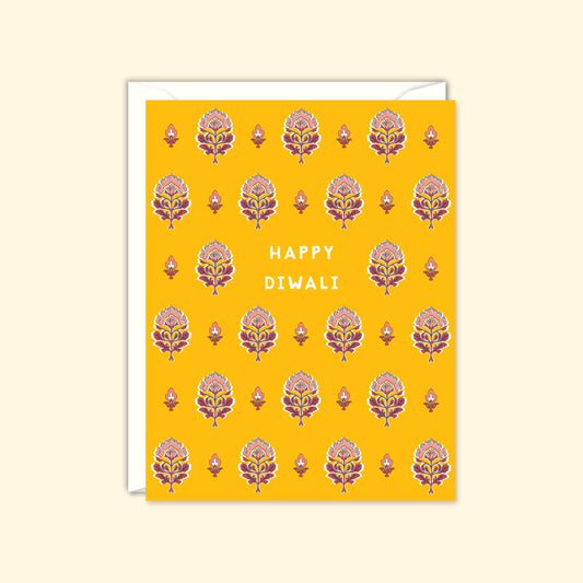 Block Print Happy Diwali Card