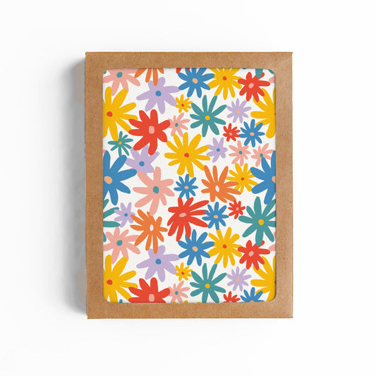 Summer Flowers Blank Card-BOXED SET OF 6 (Copy)