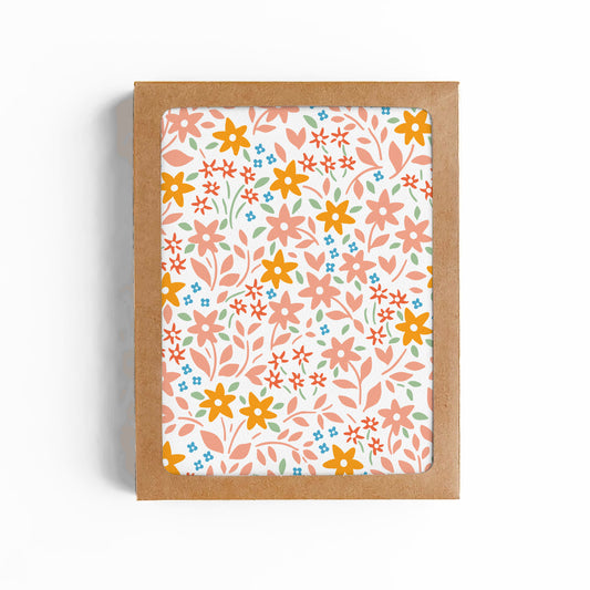 Meadow Flowers Blank Card-BOXED SET OF 6