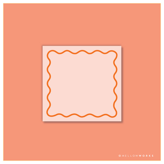 Wavy Border Sticky Pad