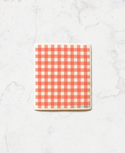 Red Gingham Sponge Cloth