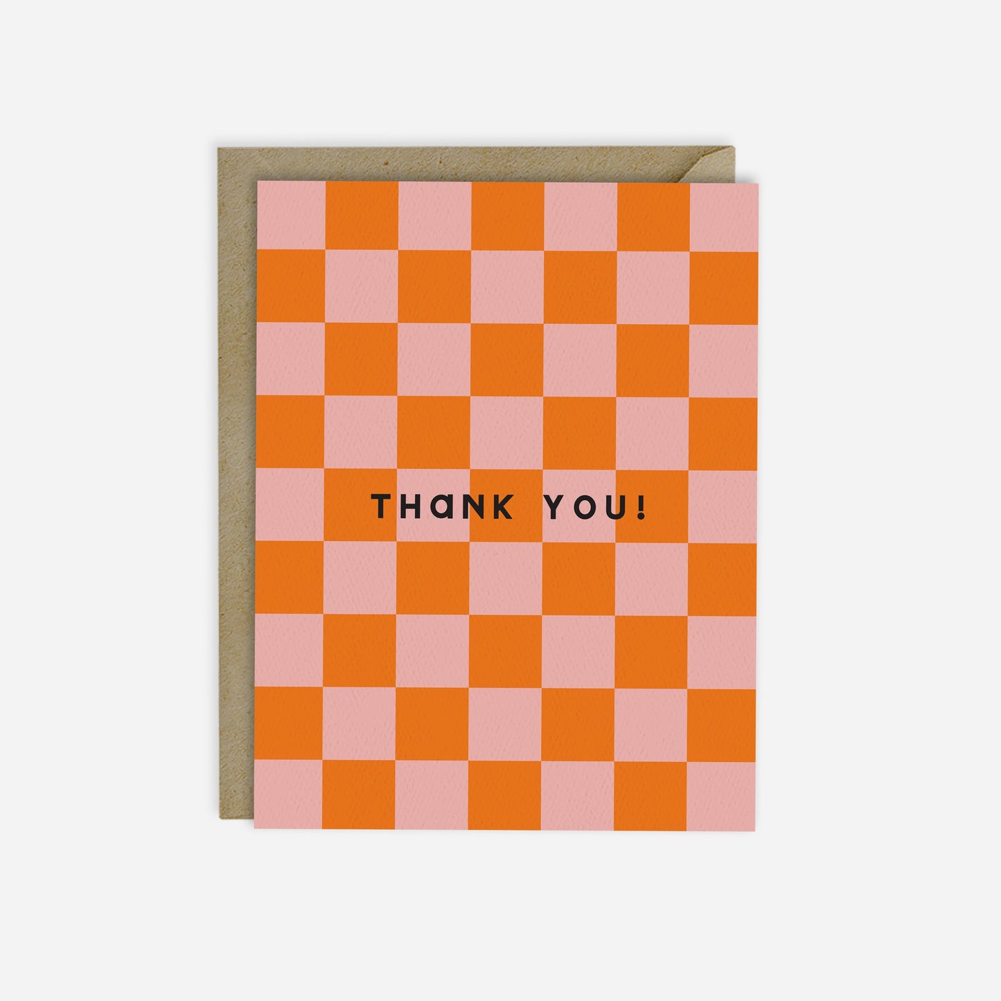 THANK YOU RETRO CHECKERBOARD CARD-BOXED SET OF 6