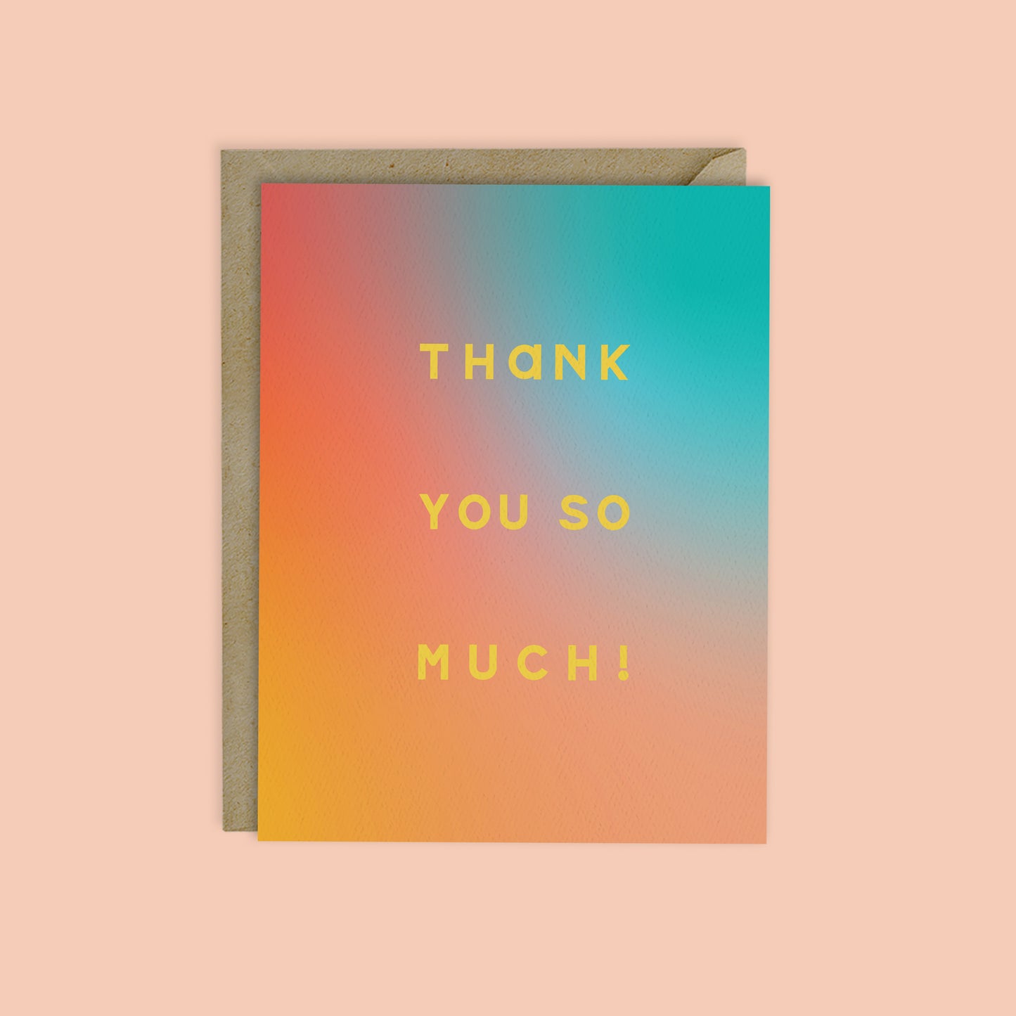 THANK YOU SO MUCH-SUNSET OMBRE CARD-BOXED SET OF 6