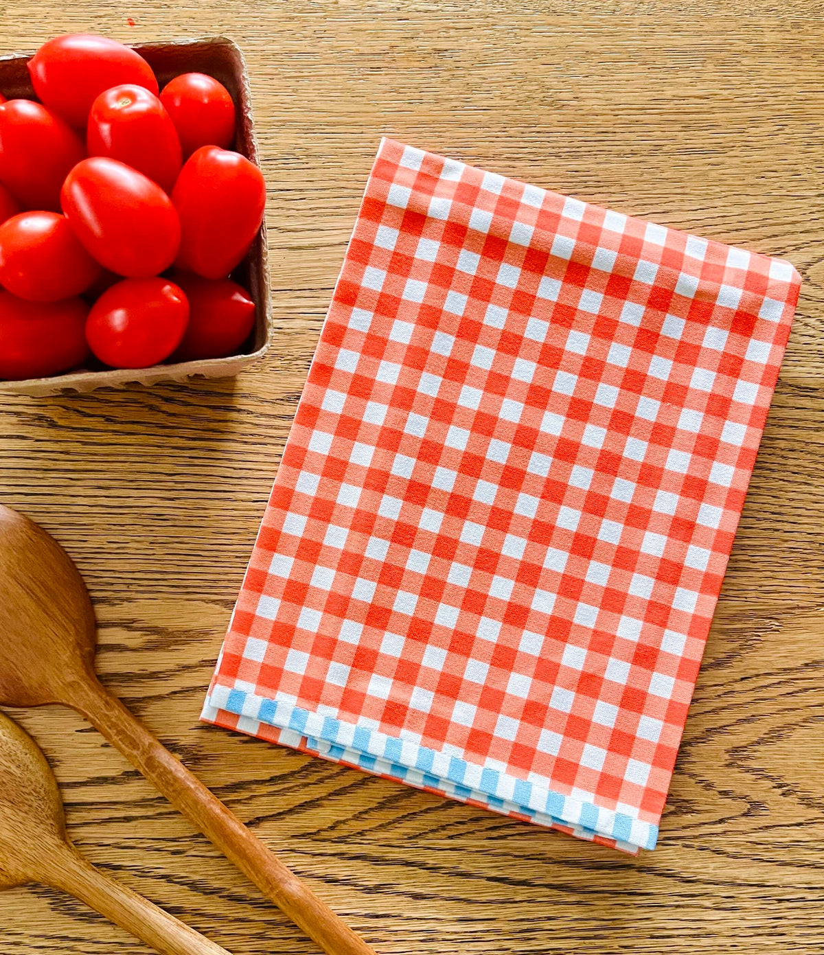 Red Gingham Tea Towel