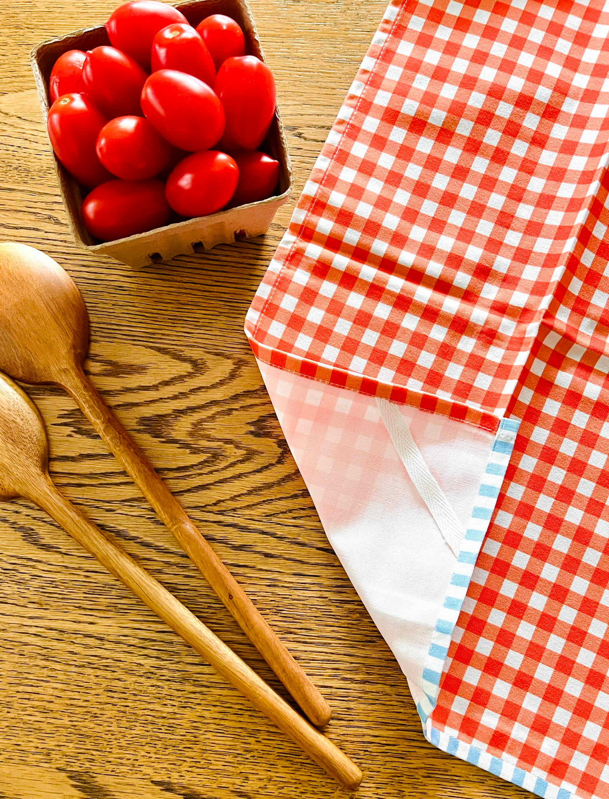 Red Gingham Tea Towel