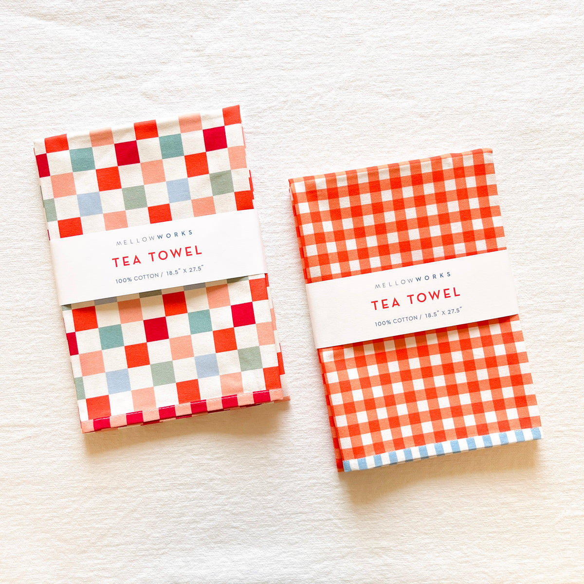 Checks and Gingham Tea Towel Set