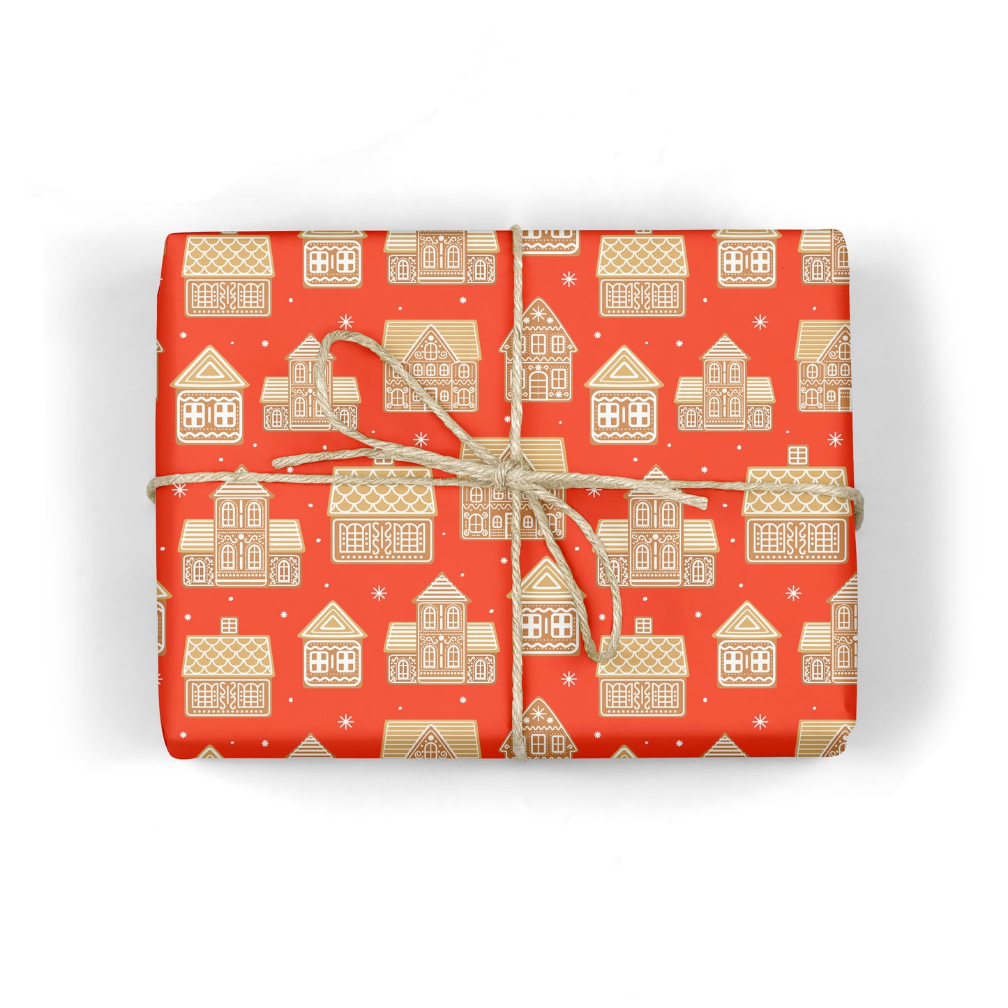 GINGERBREAD HOUSES - Holiday Gift Wrap