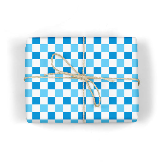 HANUKKAH CHECKERBOARD - Holiday Gift Wrap